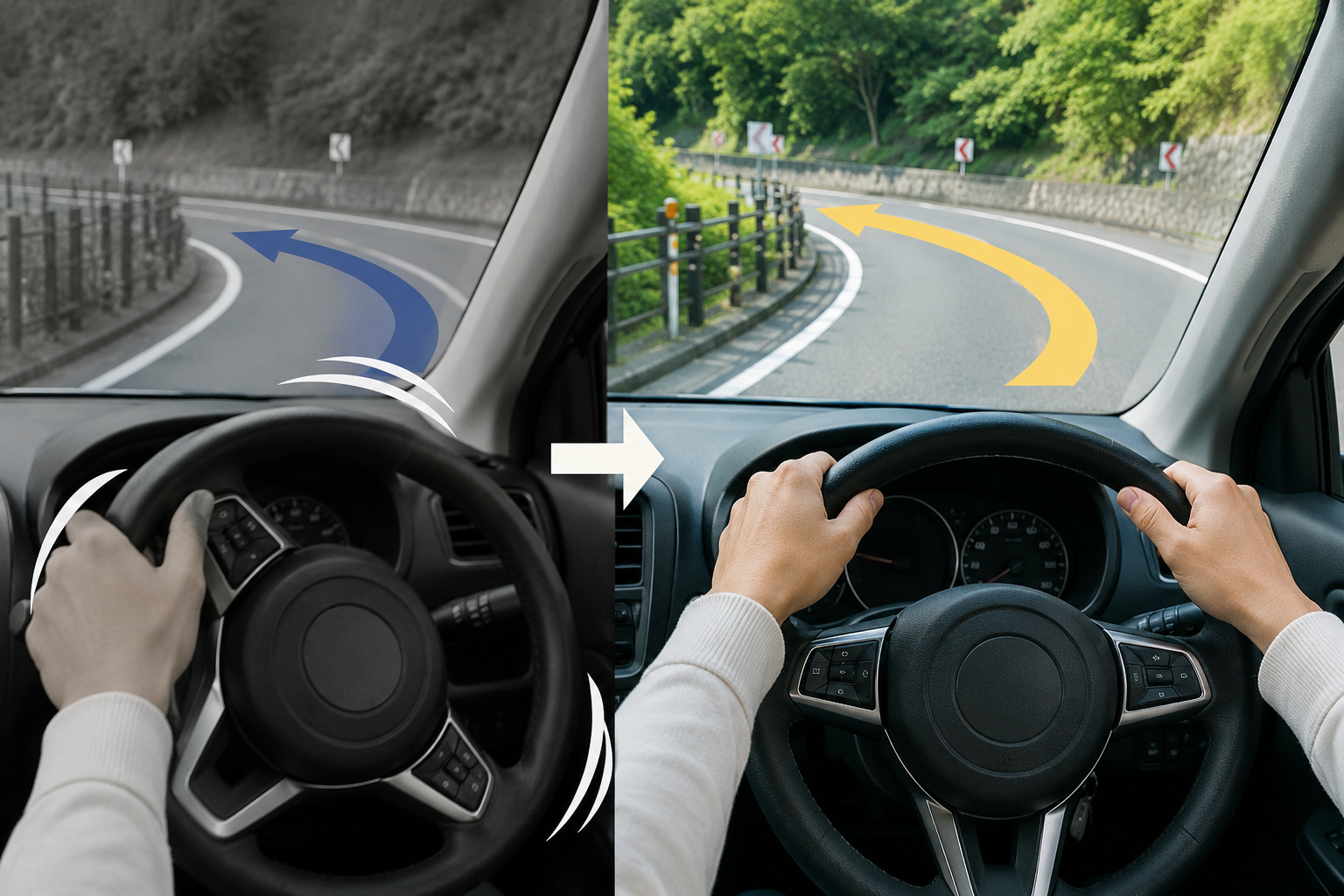 <p>運転初心者やペーパードライバーによくある悩みのひとつが、ハンドルを必要以上に切ってしまうことです。 右左折で曲がりすぎてしまったり、駐車中に何度もハンドルを切り直したり、カーブで左右に細かく修正し続けたりすることがあります。 本人としては車を正しい位置に戻そうとしているのですが、その修正操作が大きすぎることで、さらに車の位置がズレてしまうケースも少なくありません。 今回は、ハンドルを切りすぎてしま [&hellip;]</p>
